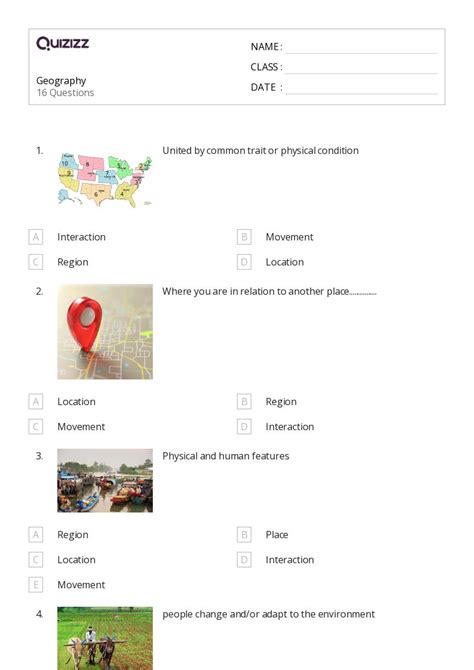 50 Geography Worksheets On Quizizz Free And Printable