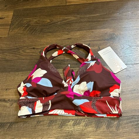 Athleta Swim Athleta Floral Plunge Bikini Top Ac Poshmark