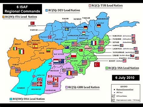 6 Isaf Regional Commands Rc Sw From July 2010 Military Caveats