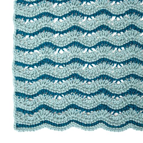 Free Red Heart Wistful Waves Lapghan Throw Crochet Pattern Yarnspirations