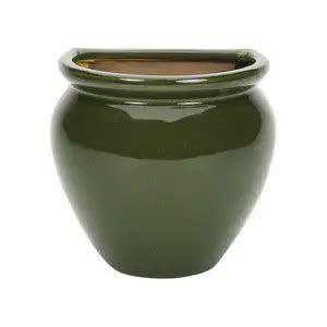 Glazed Green Jar Wall Pot 20cm Cowell S Garden Centre Woolsington