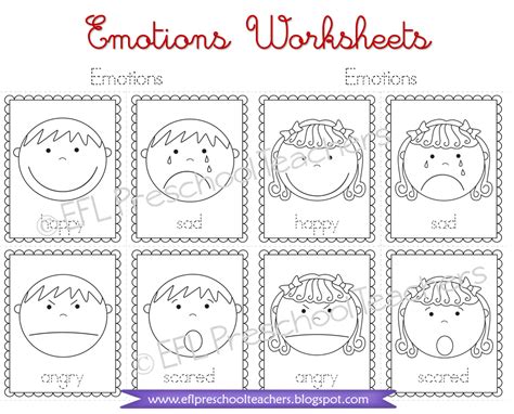 Preschool Feelings And Emotions Activities