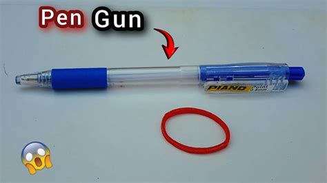 How To Make A Pen Gun How To Make A Slingshot Homemade Gun Gun Making Easy Pen Gun