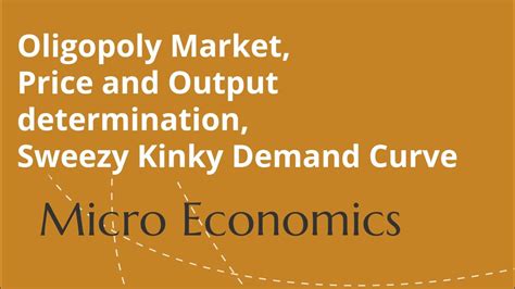 Oligopoly Market Oligopoly Microeconomics Oligopoly Model YouTube