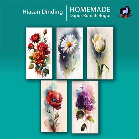 MAWAR HIASAN DINDING Wall Hanging AESTHETIC WALL Display Living Room