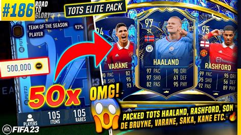 OMG PACKED TOTS HAALAND SALAH RASHFORD OPENING 50x TOTS ELITE