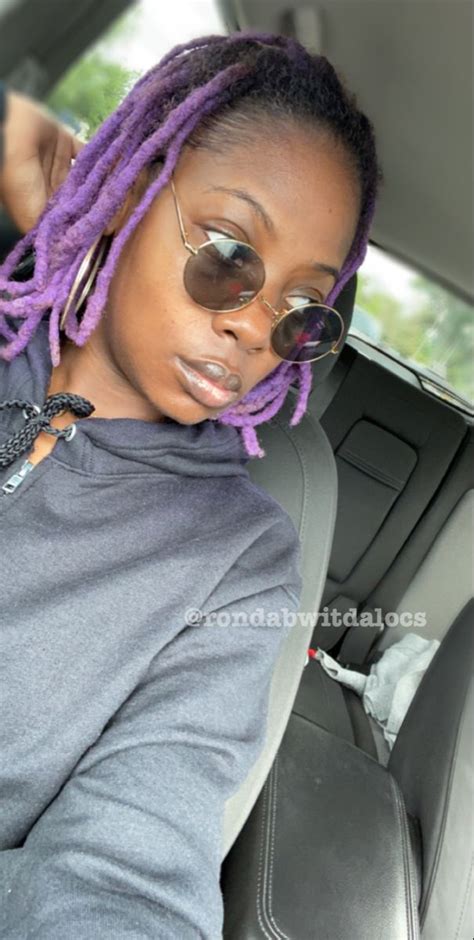 Purple Locs Anyone Locs Hairstyles Bleach Hair Dye Bleached Hair