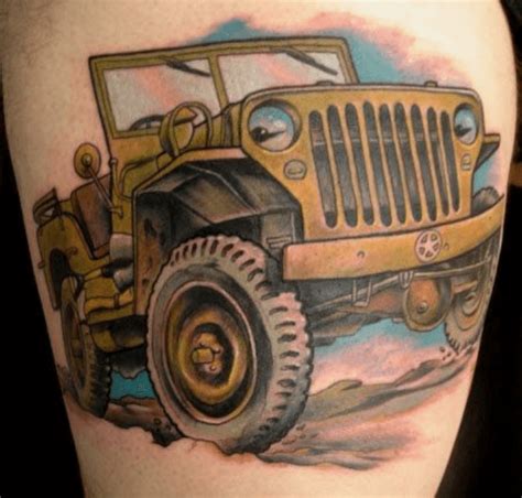 Best 30 Jeep Tattoo Ideas That Make Amazing Ink In Your Body | by Merry Jeepmas | merryjeepmas ...