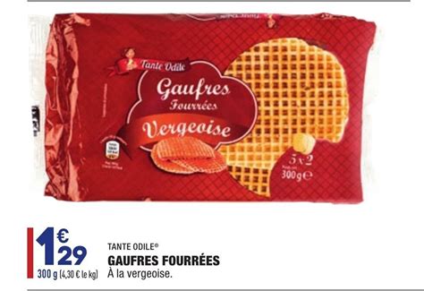 Promo Gaufres fourrées chez ALDI