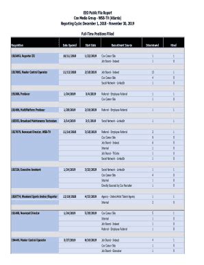 Fillable Online Eeo Public File Report Cox Media Group Wsb Tv