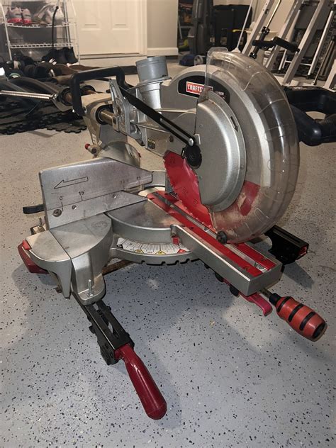 Craftsman 12 In 15 Amp Single Bevel Sliding Compound Corded Miter Saw For Sale In Lawrenceville