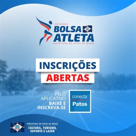 Esporte Abertas Inscri Es Do Programa Bolsa Atleta Patos Em Destaque