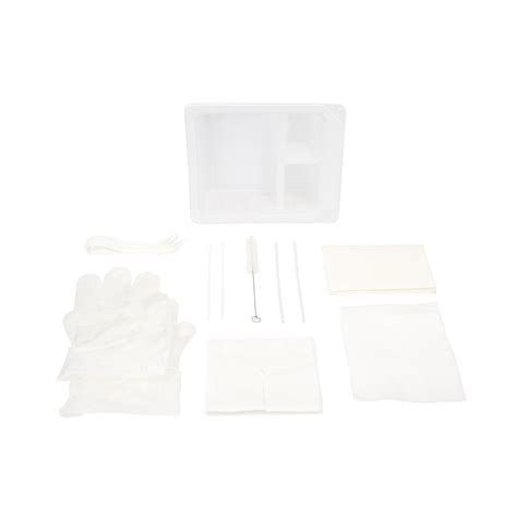 Tracheostomy Care Kit Three Compartment Tray Dynarex Corporation