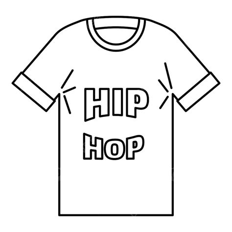 Hip Hop Tshirt Icon Hop Drawing Tshirt Drawing Hop Sketch PNG And