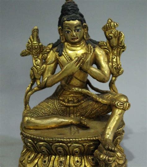 5 Chinese Tibetan Buddhism Bronze 24K Gold Fane Green Tara Kwan Yin