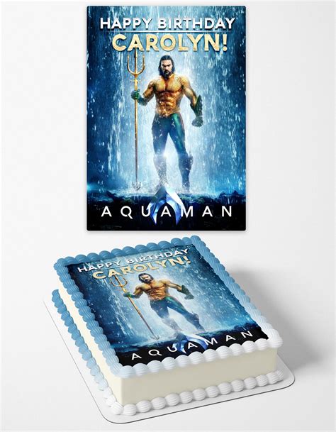 Jason Momoa Aquaman Edible Cake Toppers Ediblecakeimage