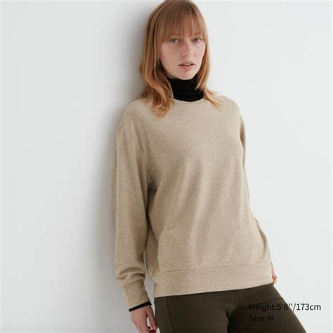 Check Styling Ideas ForSoft Knitted Fleece Crew Neck Long Sleeve T