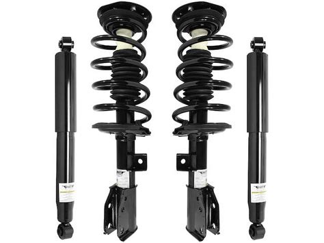 Front And Rear Strut Coil Spring And Shock Absorber Assembly Kit 4