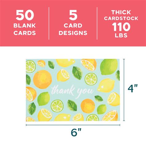 Snapklik Vns Creations Pack Lemon Thank You Cards