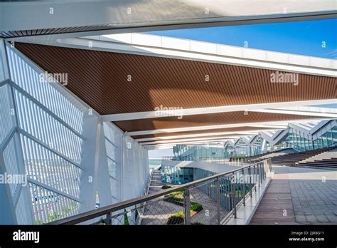 Modern Architecture Roof Structure Construction Site Stock Photo Alamy