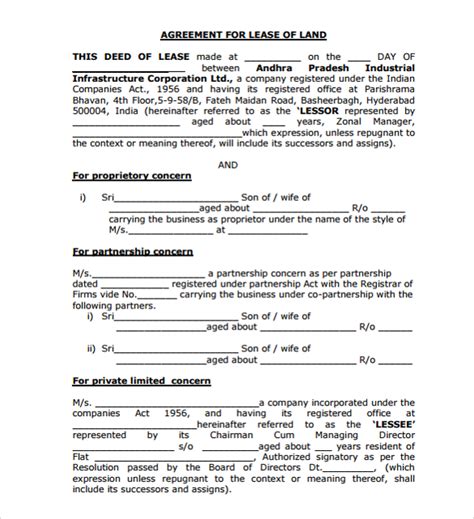 Farm Lease Agreement Template DocTemplates