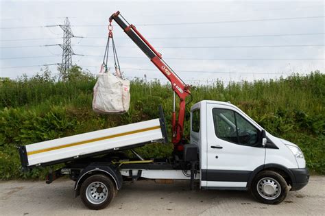 First Call Skips Mini Tipper HIAB Crane Hire