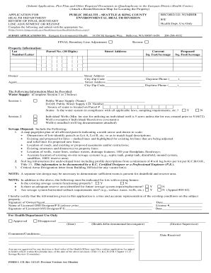 Fillable Online Kingcounty Submit Application Plot Plan And Other