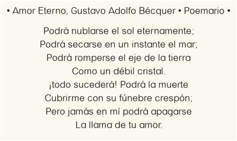 Gustavo Adolfo Becquer Amor Eterno