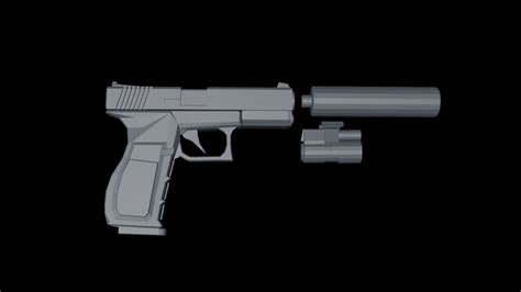 GLOCK 19 Free 3D Model - .obj .blend .mtl - Free3D