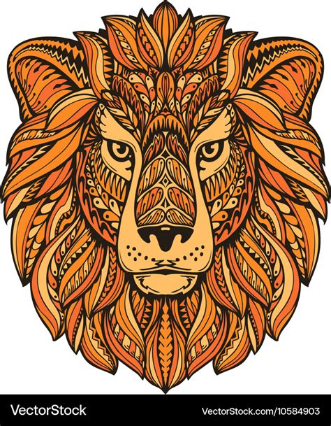 Tribal Art Lion