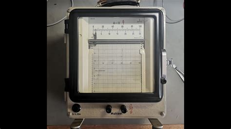 Siemens 1 Channel Analog Chart Plotter Multizet 26Z4 1958 Test Teardown