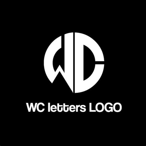 Dise O Del Logotipo De Las Letras Vectoriales Wc Vector Premium