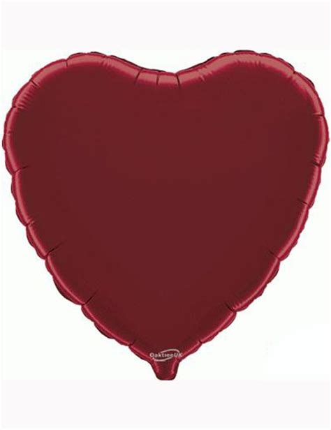 18 Burgundy Heart Foil Balloon Its My Party