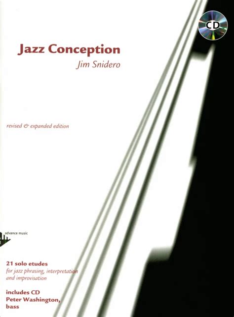 Jazz Conception Bass Van Jim Snidero In De Stretta Bladmuziek Shop