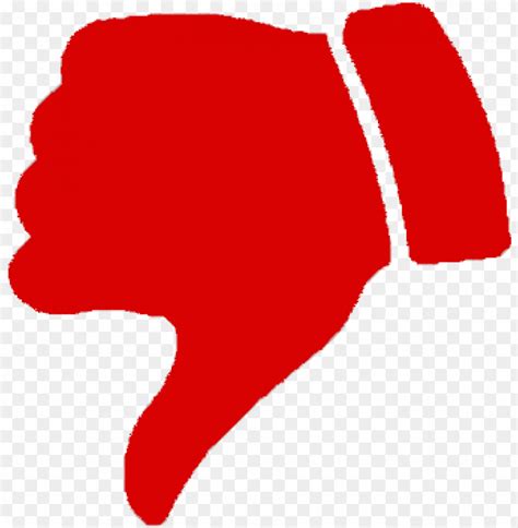 Thumb Signal Red Clip Art Thumbs Down Red Png Transparent With Clear