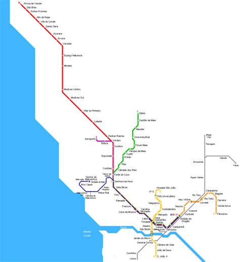 Porto Metro Map • Mapsof.net