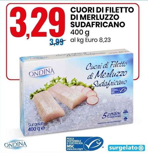 Cuori Di Filetto Di Merluzzo Sudafricano G Offerta Di Eurospin