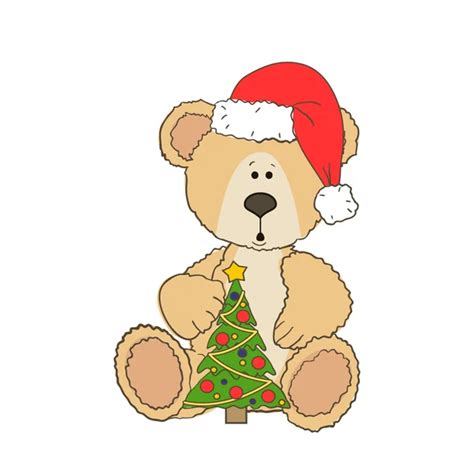 Christmas Teddy Bear Stock Vectors Royalty Free Christmas Teddy Bear