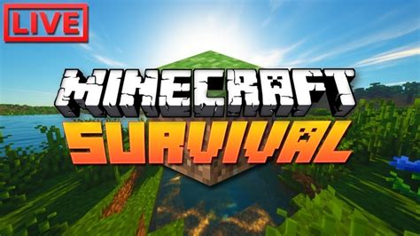 Live On Jogando Minecraft Survival Youtube