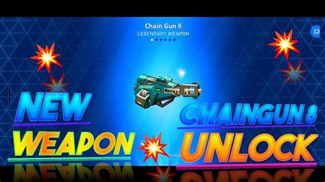 New Weapon Chaingun 8 Unlock Mech Arena YouTube