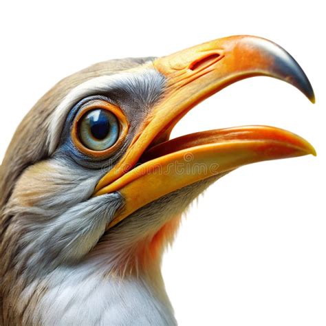 bird beak isolated  white background stock illustration