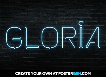 Neon Text Generator - PosterGen.com