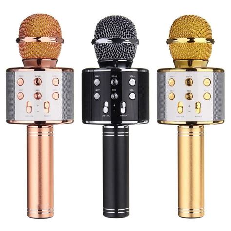 Ochine WS858 Bluetooth Wireless Karaoke Handheld Microphone USB KTV