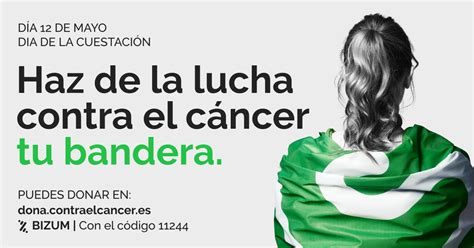 La Asociación iza la bandera de la lucha contra el cáncer en su