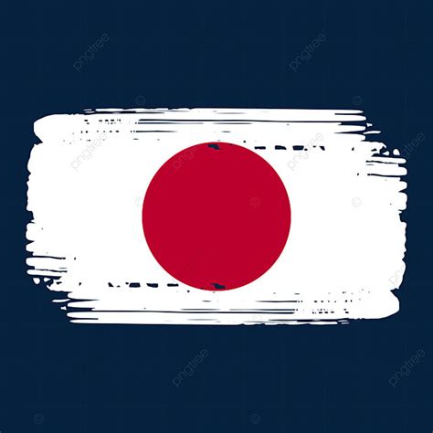 Japan Brush Hd Transparent Japan Flag Painted Brush Transparent Japan