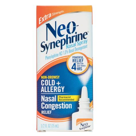 Neo Synephrine Nasal Spray Extra Strength Phenylephrine Nasal Spray 0