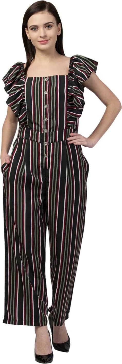 Buy Lilyn Women Multicolor Printed Poly Crepe Jumpsuit Size S Online