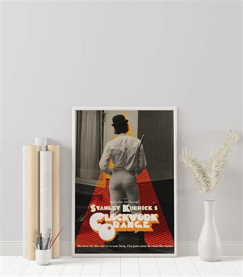 A Clockwork Orange Stanley Kubrick Vintage Retro Art Print Wall Art Print Minimalist Movie ...