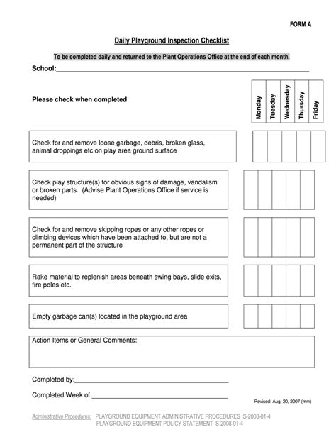 Odjfs Playground Inspection Report