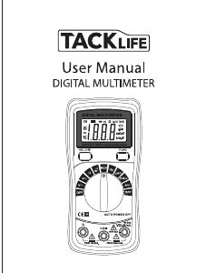 Manual Tacklife Dm A Multimeter